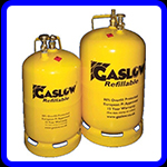 Gaslow refillable gas bottles